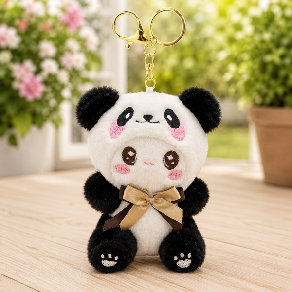 Cute Panda Soft Toy Keychain