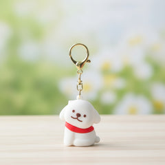 Miniso Maltese Couple Keychain