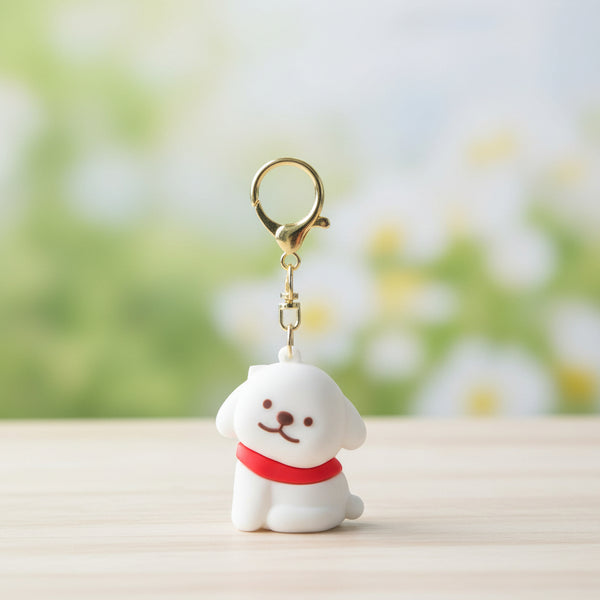 Miniso Maltese Couple Keychain