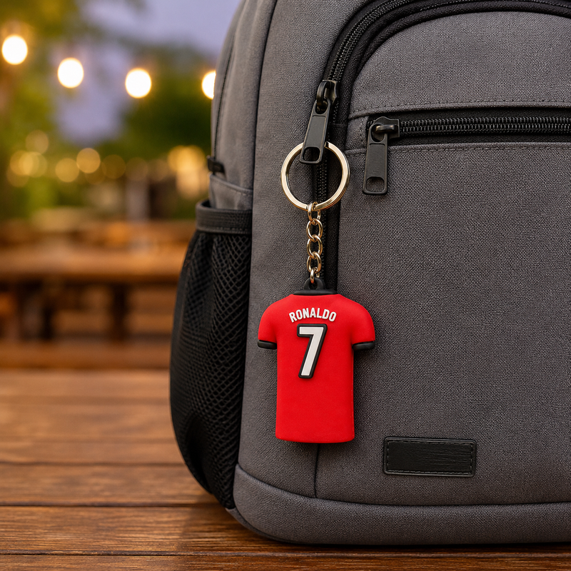 Jersey Silicone Keychains