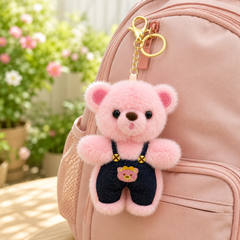 Jeans Teddy Soft Toy Keychain