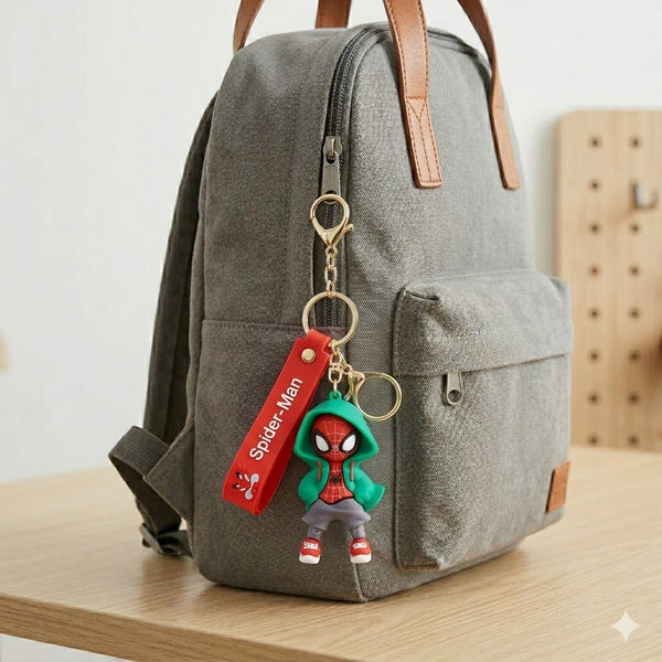 Spiderman Hoddy Silicone Keychains