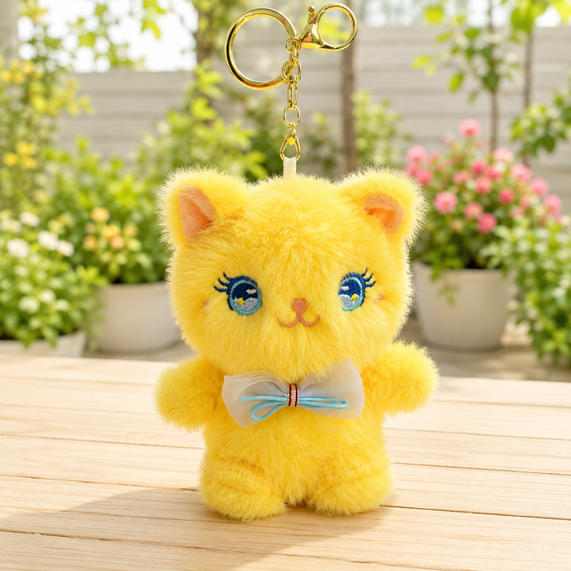 Cat Soft Toy Keychain