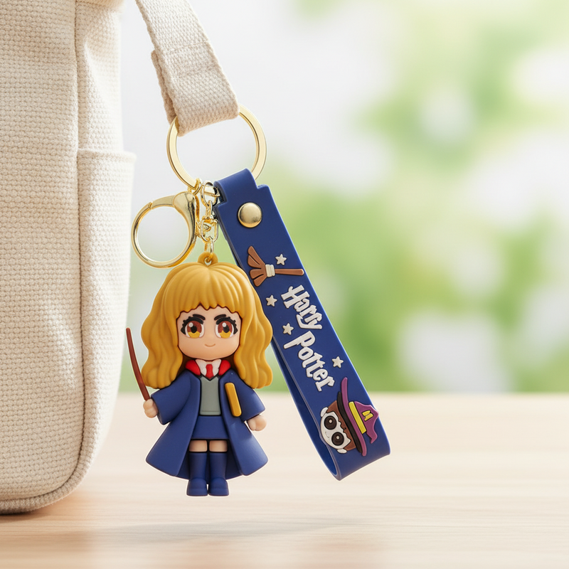Hermione Silicone Keychains