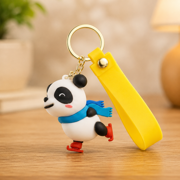 Panda Silicone Keychains