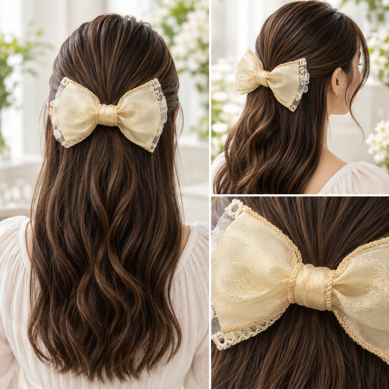Korean Style Vintage Hair Bow