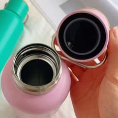 Stainless Steel Water Bottle | Leak-Proof Bottle with Bamboo Top