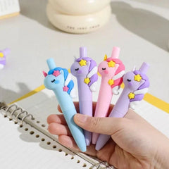 Plastic Kiwoo Cute Unicorn Cartoon Pen