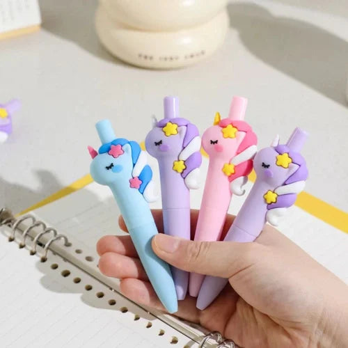 Plastic Kiwoo Cute Unicorn Cartoon Pen