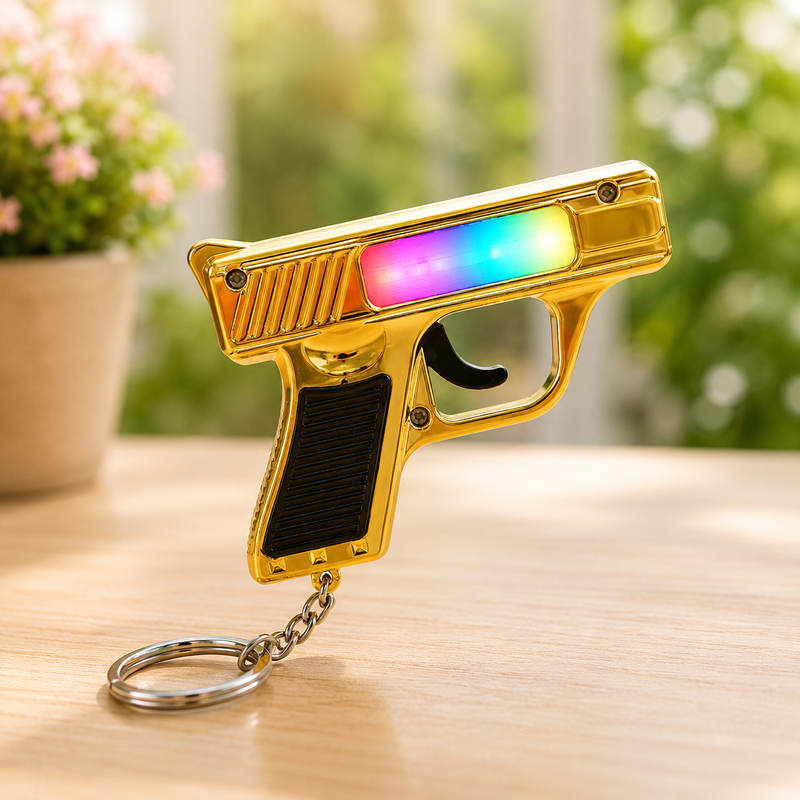 3 In 1 Gun Light Keychain