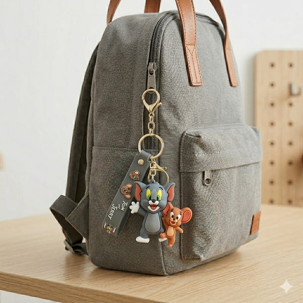 Tom And Jerry Silicone Keychains