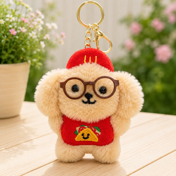 Brown Bear Mini Soft Toy Keychain