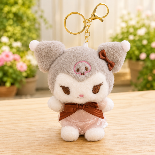 Brown Rabit Soft Toy Keychain