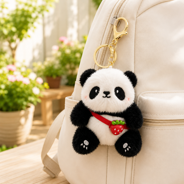 Cute Panda Soft Toy Keychain