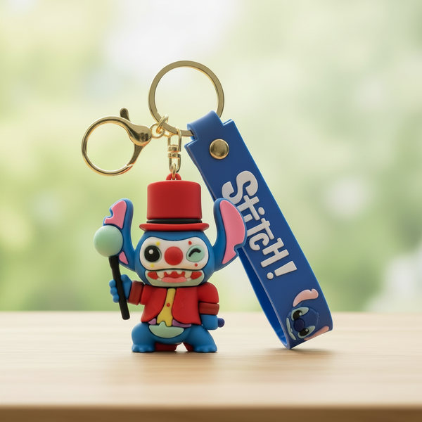 Stitch Silicone Keychain