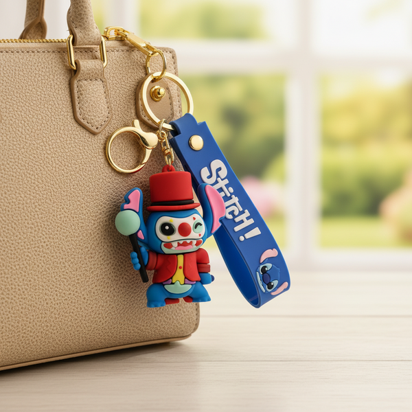 Stitch Silicone Keychain