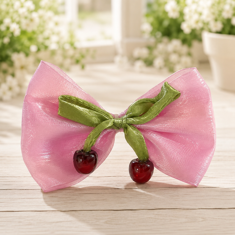 Korean Style Cherry Hair Bow