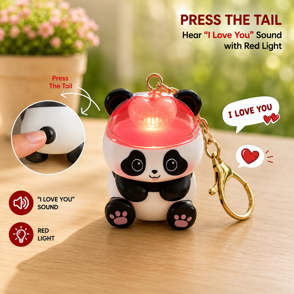 Head Heart Bear Keychain
