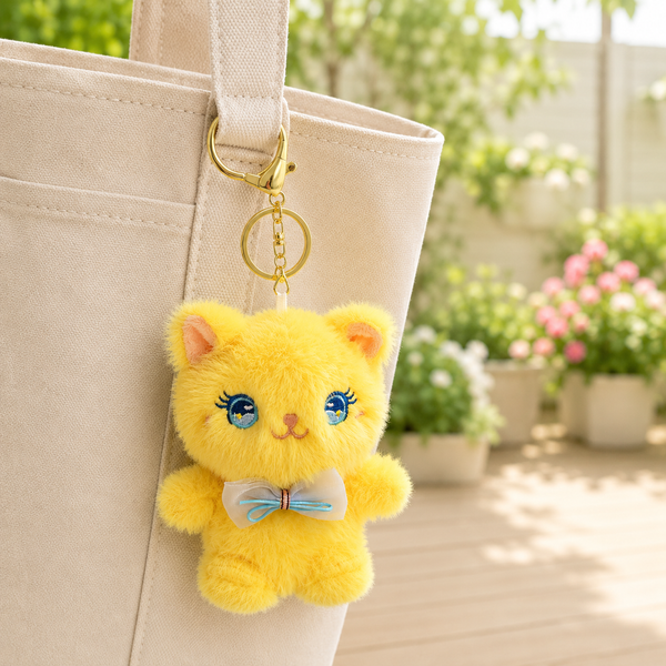 Cat Soft Toy Keychain