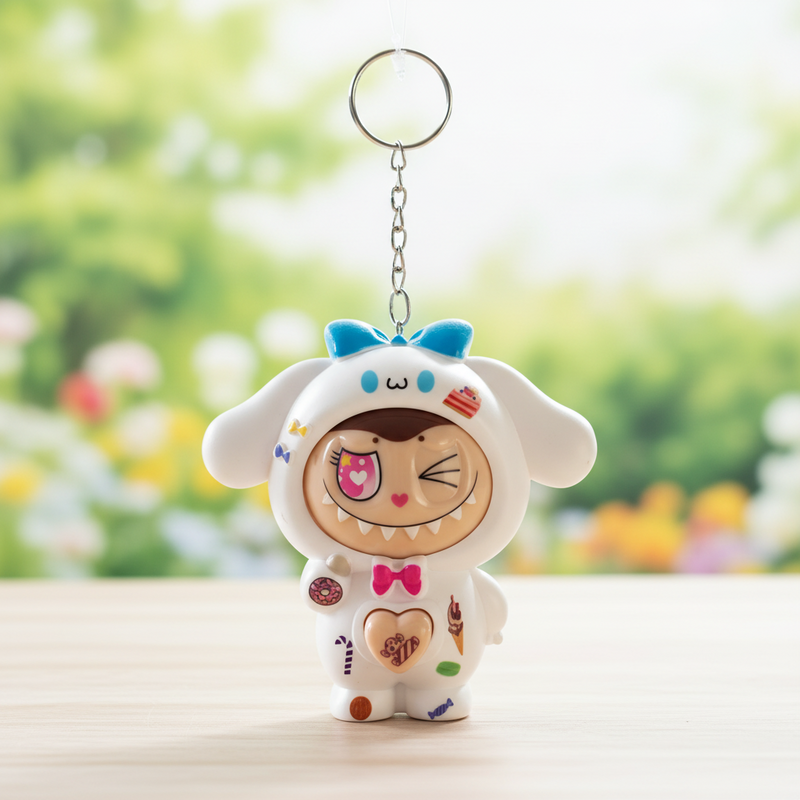 Labubu Face Changing Keychain