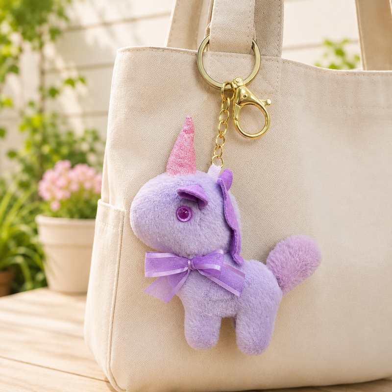 Unicorn Soft Toy Keychain