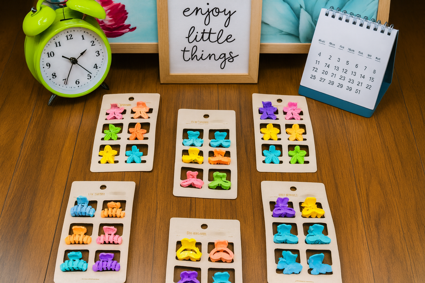 Mini hair claw clips