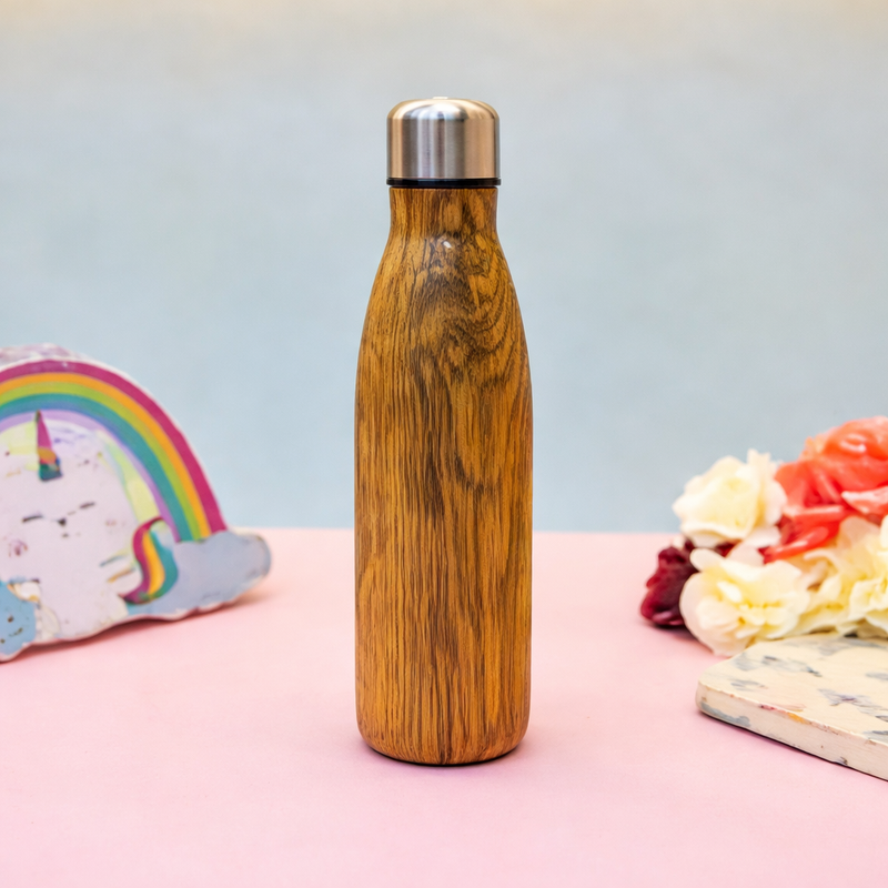SS Wooden Cap Bottle 500ML
