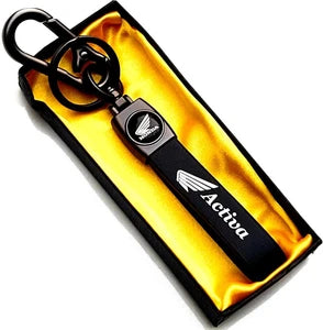 HONDA ACTIVA Premium Leather Keychain
