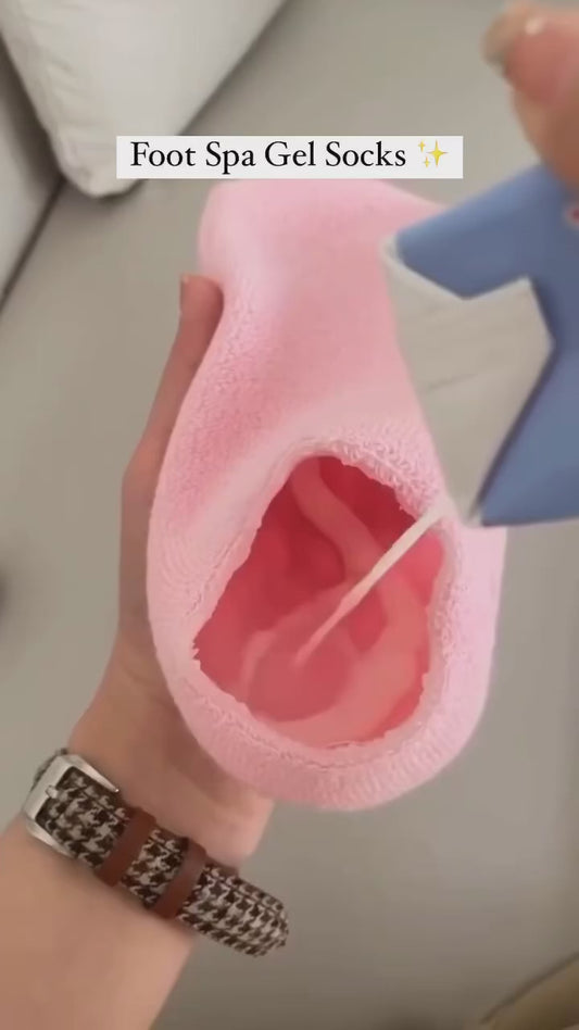 Silicone Gel Heel Socks with Spa Gel Socks