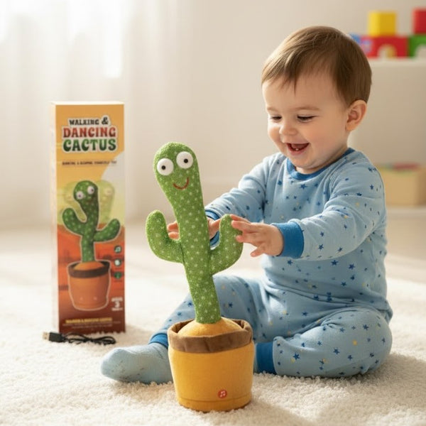 Dancing Cactus Talking Toy, Cactus Plush Toy  (Green)